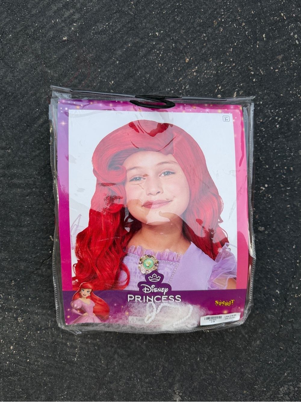 Disney Red Ariel-Inspired Kids Costume Wig